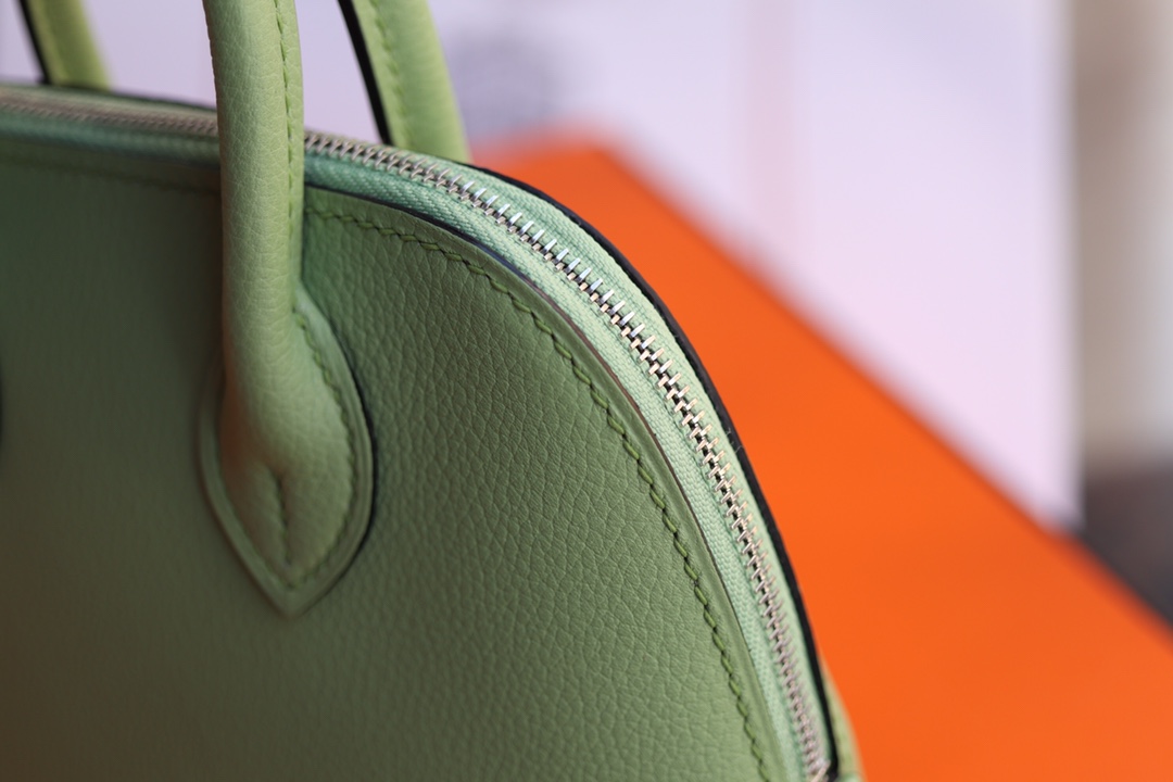 에르메스 미니 볼리드백 아보카도그린 은장 에버컬러